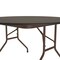 Correll Round Commerical Folding Utility Table, High Pressure Laminate Top, Walnut CF48PX-01 - alternate 5