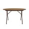 Correll Round Commerical Folding Utility Table, High Pressure Laminate Top, Medium Oak CF48PX-06 - alternate 3