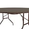 Correll Round Commerical Folding Utility Table, High Pressure Laminate Top, Walnut CF60PX-01 - alternate 4