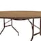 Correll Round Commerical Folding Utility Table, High Pressure Laminate Top, Medium Oak CF60PX-06 - alternate 5