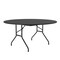 Correll Round Commerical Folding Utility Table, High Pressure Laminate Top, Black Granite CF60PX-07 - alternate 5