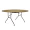 Correll Round Commerical Folding Utility Table, High Pressure Laminate Top, Maple CF60PX-16 - alternate 2