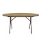 Correll Round Commerical Folding Utility Table, High Pressure Laminate Top, Maple CF60PX-16 - alternate 6