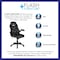 Flash Furniture Gaming Chair, Padded Flip-up, Black CH-00095-BK-GG - alternate 2