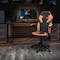 Flash Furniture Gaming Chair, Padded Flip-up, Orange CH-00095-OR-GG - alternate 1