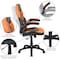 Flash Furniture Gaming Chair, Padded Flip-up, Orange CH-00095-OR-GG - alternate 7
