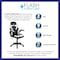 Flash Furniture Gaming Chair, Padded Flip-up, White CH-00095-WH-GG - alternate 4