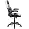Flash Furniture Gaming Chair, Padded Flip-up, White CH-00095-WH-GG - alternate 3