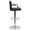 Flash Furniture Black Quilted Vinyl Barstool, Adj Height CH-102029-BK-GG - alternate 7