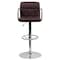 Flash Furniture Brown Quilted Vinyl Barstool, Adj Height, Frame Material: Metal CH-102029-BRN-GG - alternate 10