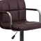 Flash Furniture Brown Quilted Vinyl Barstool, Adj Height, Frame Material: Metal CH-102029-BRN-GG - alternate 7