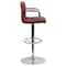 Flash Furniture Burgundy Quilted Barstool, Adj Height CH-102029-BURG-GG - alternate 2