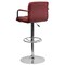 Flash Furniture Burgundy Quilted Barstool, Adj Height CH-102029-BURG-GG - alternate 8