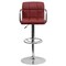 Flash Furniture Burgundy Quilted Barstool, Adj Height CH-102029-BURG-GG - alternate 10