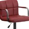 Flash Furniture Burgundy Quilted Barstool, Adj Height CH-102029-BURG-GG - alternate 7