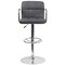 Flash Furniture Gray Quilted Vinyl Barstool, Adj Height CH-102029-GY-GG - alternate 6