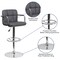 Flash Furniture Gray Quilted Vinyl Barstool, Adj Height CH-102029-GY-GG - alternate 5