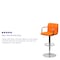 Flash Furniture Orange Quilted Vinyl Barstool, Adj Height, Weight Capacity: 330 lb. CH-102029-ORG-GG - alternate 2