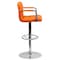 Flash Furniture Orange Quilted Vinyl Barstool, Adj Height, Weight Capacity: 330 lb. CH-102029-ORG-GG - alternate 8