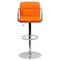 Flash Furniture Orange Quilted Vinyl Barstool, Adj Height, Weight Capacity: 330 lb. CH-102029-ORG-GG - alternate 7