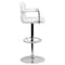 Flash Furniture White Quilted Vinyl Barstool, Adj Height, Weight Capacity: 330 lb. CH-102029-WH-GG - alternate 4