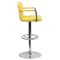 Flash Furniture Yellow Quilted Vinyl Barstool, Adj Height, Weight Capacity: 330 lb. CH-102029-YEL-GG - alternate 2