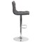 Flash Furniture Tufted Gray Vinyl Barstool, Adj Height CH-112080-GY-GG - alternate 8