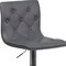 Flash Furniture Tufted Gray Vinyl Barstool, Adj Height CH-112080-GY-GG - alternate 2