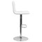 Flash Furniture Tufted White Vinyl Barstool, Adj Height CH-112080-WH-GG - alternate 9