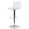 Flash Furniture Tufted White Vinyl Barstool, Adj Height CH-112080-WH-GG - alternate 7