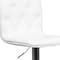 Flash Furniture Tufted White Vinyl Barstool, Adj Height CH-112080-WH-GG - alternate 6