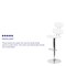 Flash Furniture White Vinyl Barstool, Adj Height, Seat Height Range: 24" to 32" CH-112280-WH-GG - alternate 8