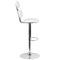 Flash Furniture White Vinyl Barstool, Adj Height, Seat Height Range: 24" to 32" CH-112280-WH-GG - alternate 5