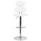 Flash Furniture White Vinyl Barstool, Adj Height, Seat Height Range: 24" to 32" CH-112280-WH-GG - alternate 10