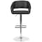 Flash Furniture Black Vinyl Adjustable Height Barstool CH-122070-BK-GG - alternate 10