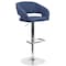 Flash Furniture Blue Fabric Adjustable Height Barstool CH-122070-BLFAB-GG - alternate 3