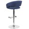 Flash Furniture Blue Fabric Adjustable Height Barstool CH-122070-BLFAB-GG - alternate 9