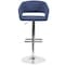 Flash Furniture Blue Fabric Adjustable Height Barstool CH-122070-BLFAB-GG - alternate 10