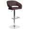 Flash Furniture Brown Vinyl Adjustable Height Barstool CH-122070-BRN-GG - alternate 9