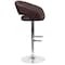 Flash Furniture Brown Vinyl Adjustable Height Barstool CH-122070-BRN-GG - alternate 7