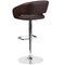 Flash Furniture Brown Vinyl Adjustable Height Barstool CH-122070-BRN-GG - alternate 8