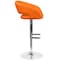 Flash Furniture Orange Vinyl Adjustable Height Barstool CH-122070-ORG-GG - alternate 6