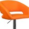 Flash Furniture Orange Vinyl Adjustable Height Barstool CH-122070-ORG-GG - alternate 4
