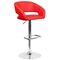 Flash Furniture Red Vinyl Adjustable Height Barstool CH-122070-RED-GG - alternate 2