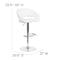 Flash Furniture White Vinyl Adjustable Height Barstool CH-122070-WH-GG - alternate 5