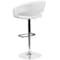 Flash Furniture White Vinyl Adjustable Height Barstool CH-122070-WH-GG - alternate 7