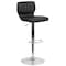 Flash Furniture Black Vinyl Barstool, Adj Height CH-132330-BK-GG - alternate 7