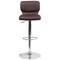 Flash Furniture Brown Vinyl Barstool, Adj Height, Frame Material: Metal CH-132330-BRN-GG - alternate 5
