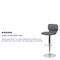 Flash Furniture Gray Vinyl Barstool, Adj Height, Seat Height Range: 25" to 33-1/2" CH-132330-GY-GG - alternate 5
