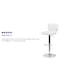 Flash Furniture White Vinyl Barstool, Adj Height CH-132330-WH-GG - alternate 3